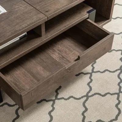 Coffee Table Walnut Oak Black