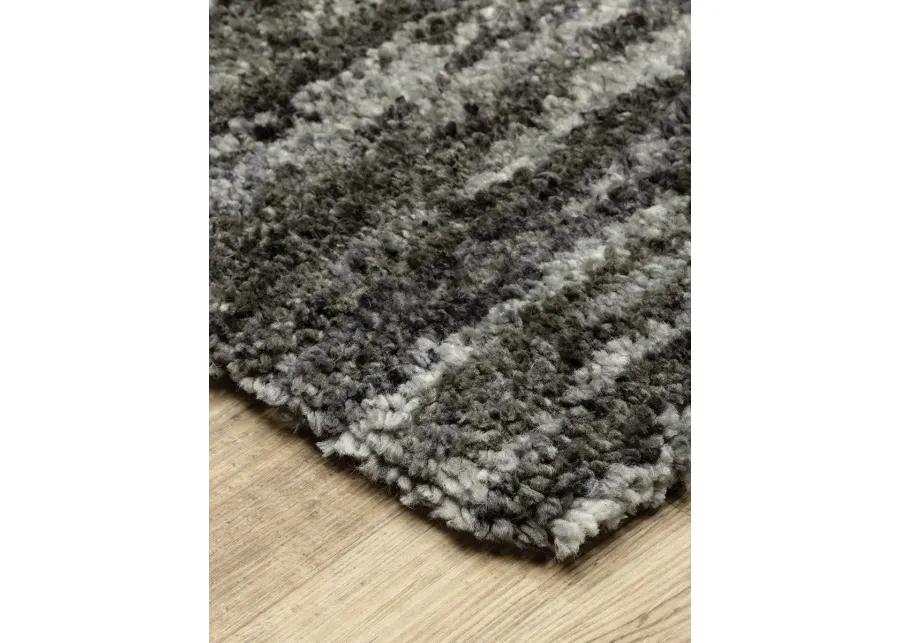 Aspen 2'3" x 7'6" Charcoal Rug