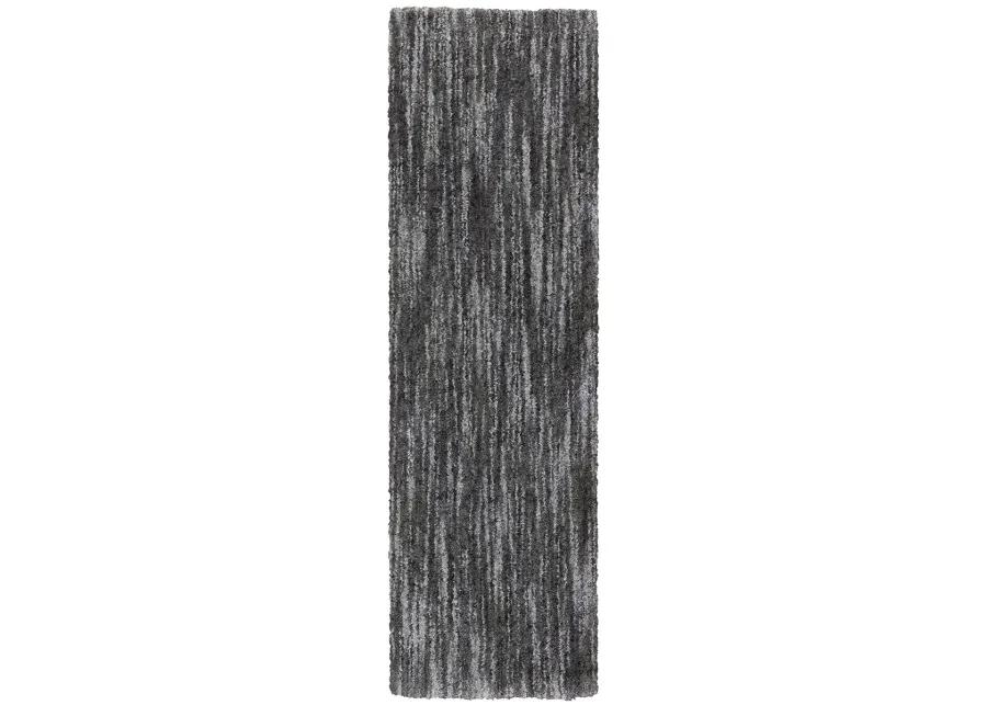 Aspen 2'3" x 7'6" Charcoal Rug