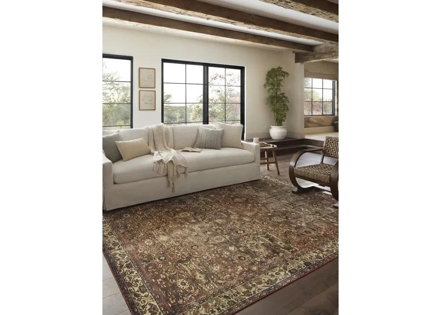 Banks BAN04 Brick/Ivory 5' x 7'6" Rug