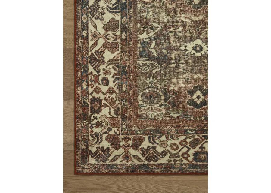 Banks BAN04 Brick/Ivory 5' x 7'6" Rug