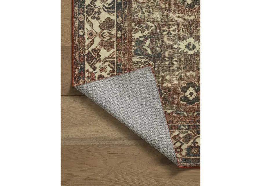 Banks BAN04 Brick/Ivory 5' x 7'6" Rug