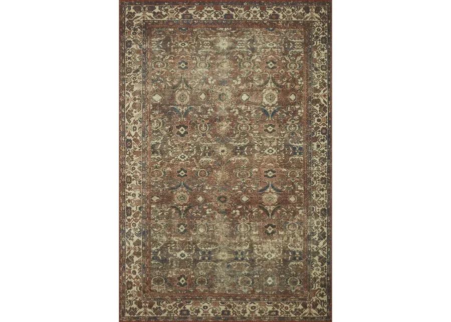 Banks BAN04 Brick/Ivory 5' x 7'6" Rug