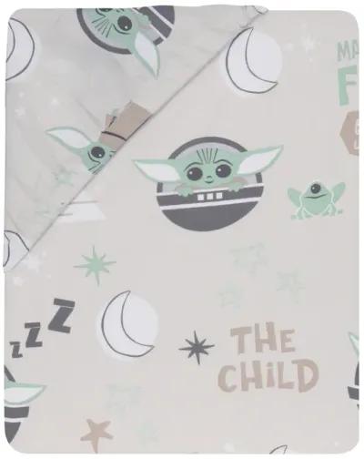 Lambs & Ivy Star Wars Cozy Friends Baby Yoda/Grogu Fitted Crib Sheet