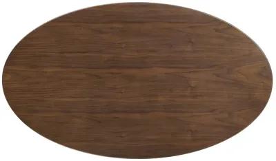 Modway - Lippa 48" Oval Wood Grain Dining Table Walnut