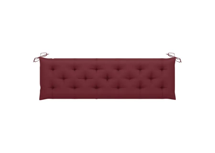 vidaXL Cushion for Swing Chair Wine Red 70.9" Fabric