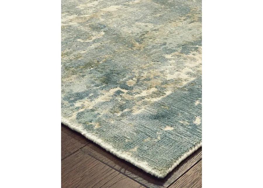 Formations 6' x 9' Blue Rug