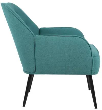 Modern Mid Century Chair Velvet Sherpa Armchair For Living Room Bedroom Office Easy Assemble(Green)