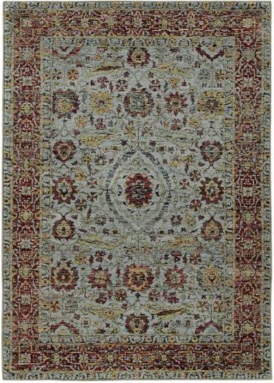 Andorra 5'3" x 7'3" Blue Rug