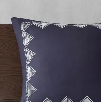 Gracie Mills Heise 3-Piece Ikat Chevron Cotton Quilt Set