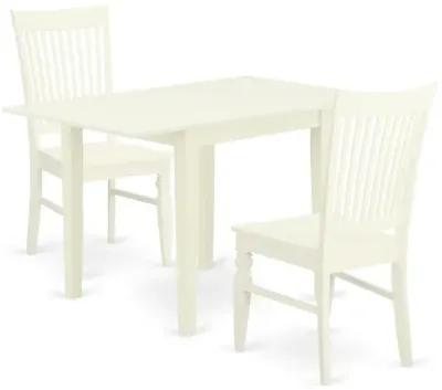 Dining Room Set Linen White, NDWE3-LWH-W