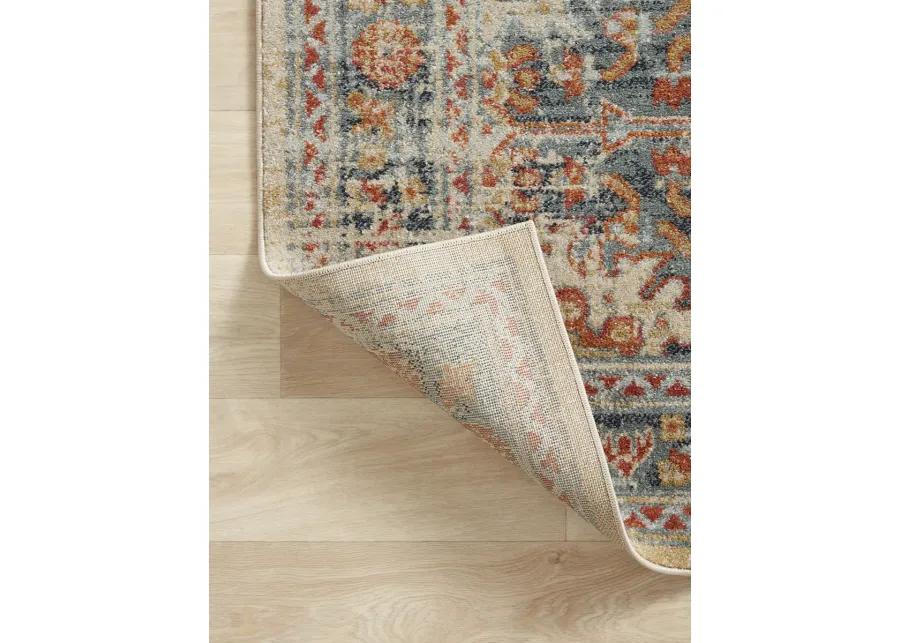 Jocelyn JOC03 Mist/Multi 5'5" x 7'6" Rug