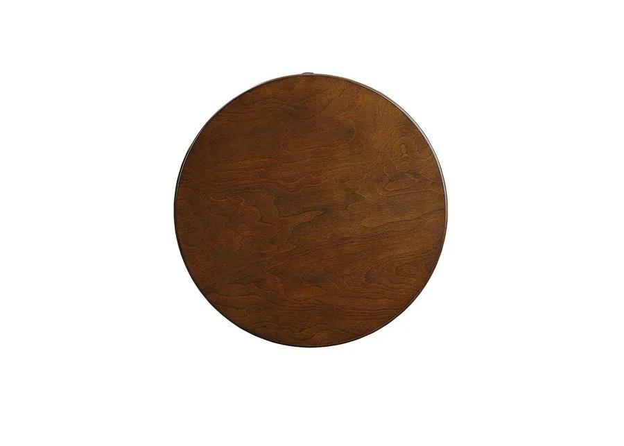 Alysa End Table, Walnut-Benzara