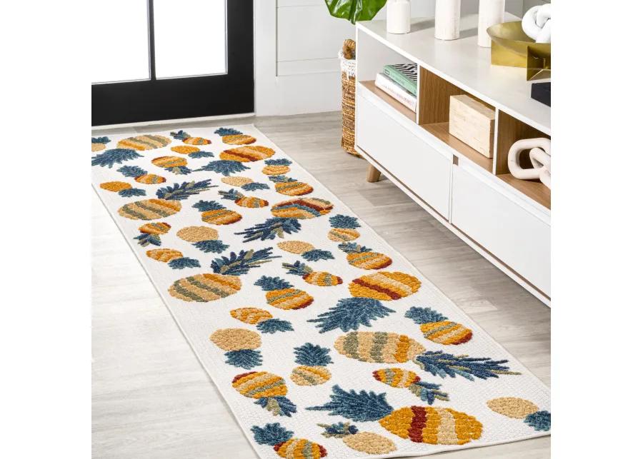 Ananas Bold Pineapple High-Low Indoor/Outdoor Area Rug