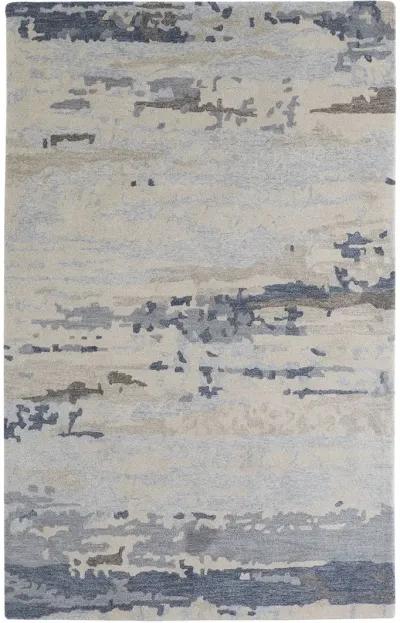 Everley 8647F Blue/Gray/Ivory 5' x 8' Rug