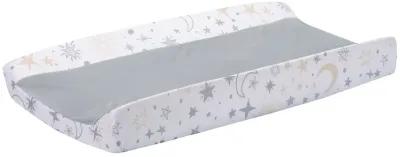 Lambs & Ivy Goodnight Moon White/Gray Changing Pad Cover - Moons/Stars