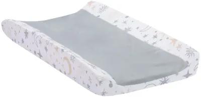 Lambs & Ivy Goodnight Moon White/Gray Changing Pad Cover - Moons/Stars