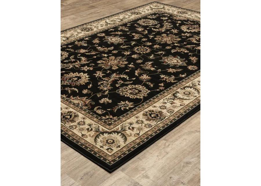 Ariana 6' Black Rug