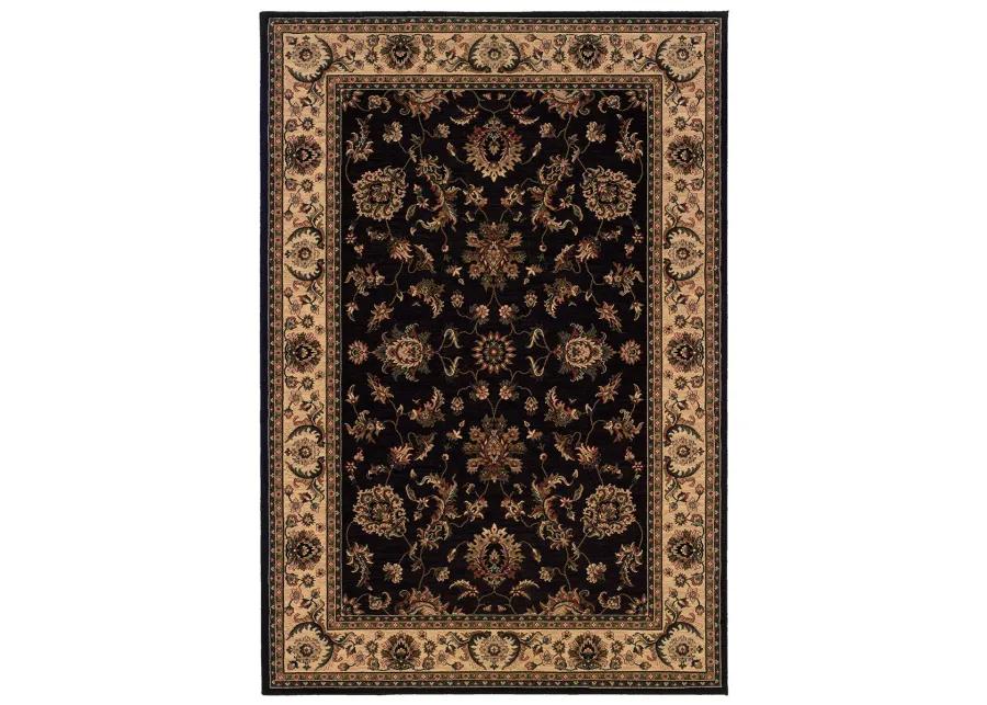 Ariana 6' Black Rug