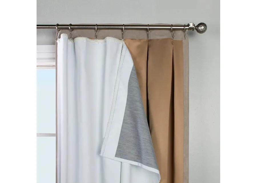 Ultimate Thermal Energy Saving Blackout Window Curtain Single Panel Liner 45 x 101 by Thermalogic