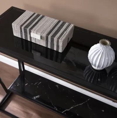 Lila Long Glass-Top Console