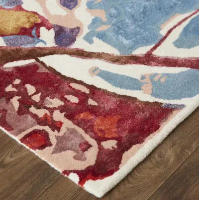 Dafney 8863F Red/Blue/Purple 5' x 8' Rug