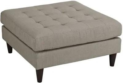 Modway Empress Mid-Century Modern Upholstered Fabric Ottoman In Wheatgrass