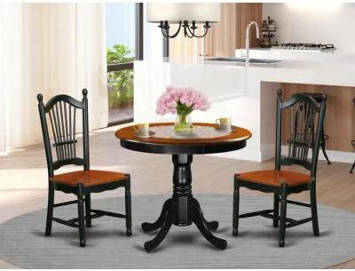 Dining Room Set Black & Cherry