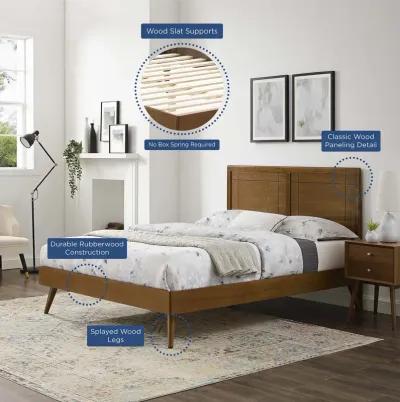 Modway - Marlee Full Wood Platform Bed with Splayed Legs