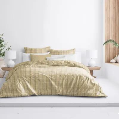 6ix Tailors Fine Linens Bailey Natural Duvet Cover Set