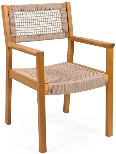 Merax 2 Pieces Acacia Wood Dining Chairs