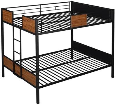 Merax Steel Frame Bunk Bed with Safety Rail