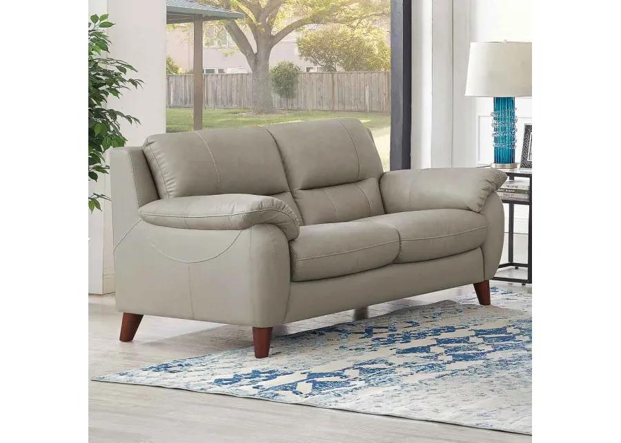 Lara Top Grain Leather Loveseat