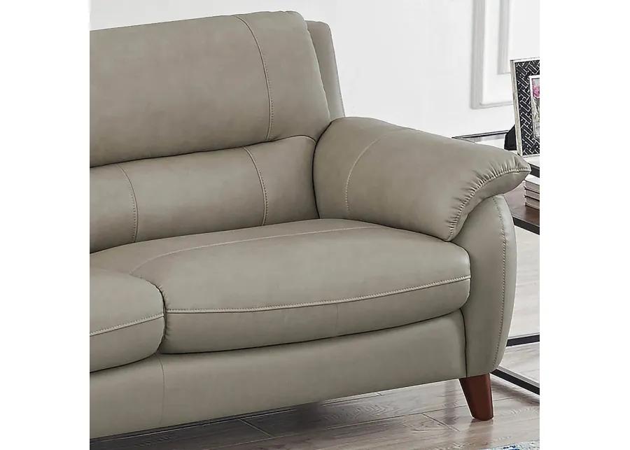 Lara Top Grain Leather Loveseat