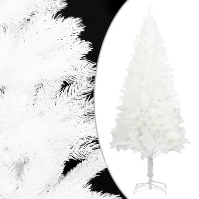 vidaXL Artificial Christmas Tree with LEDs&Ball Set White 47.2"