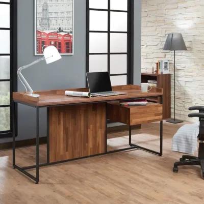 Sara Desk in Walnut & Sandy Black 92445