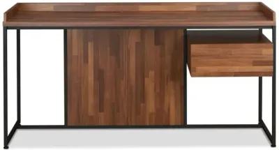 Sara Desk in Walnut & Sandy Black 92445