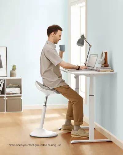 Ergonomic Standing Stool with Adjustable Height (24.8"-34.6") - Swivel Chair with Anti-Slip Pad