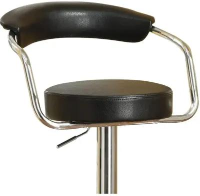 Swivel Black Barstool Set, Set of 2