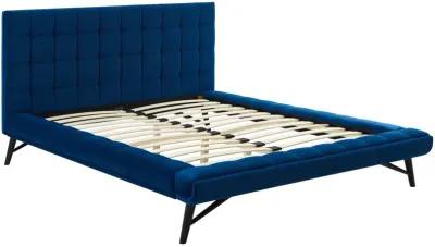 Modway - Julia Queen Biscuit Tufted Performance Velvet Platform Bed