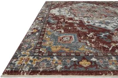 Samra SAM10 Brick/Grey 7'10" x 10' Rug