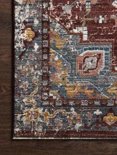 Samra SAM10 Brick/Grey 7'10" x 10' Rug