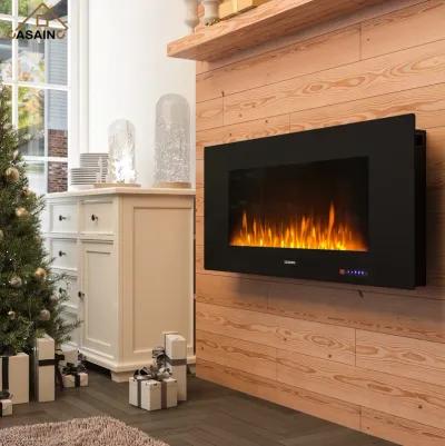 LED Electric Fireplace wall TV stand