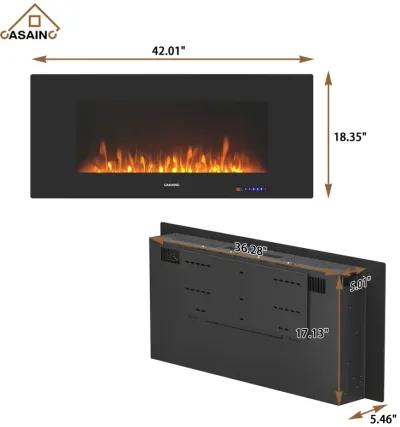 LED Electric Fireplace wall TV stand