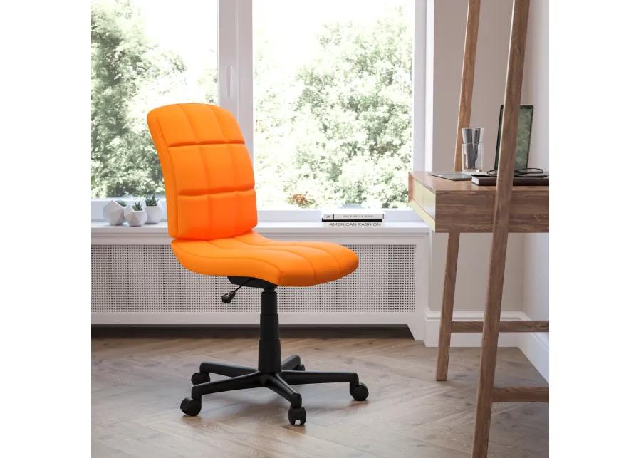 Clayton Mid-Back Quilted Vinyl Swivel Task Office Chair