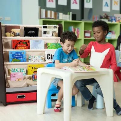 Kids Book and Toys Organizer Shelves