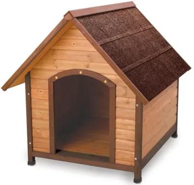 Medium 30-inch Solid Wood Dog House with Waterproof Shingle Roof