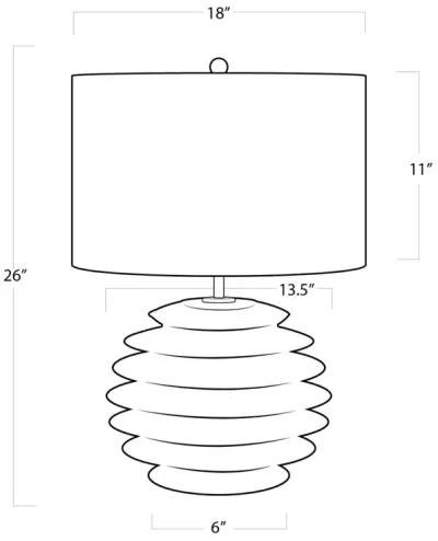 Coastal Living Accordion Table Lamp Round