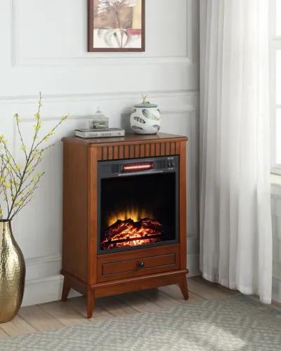 Hamish Fireplace In Walnut Finish