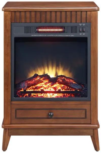 Hamish Fireplace In Walnut Finish